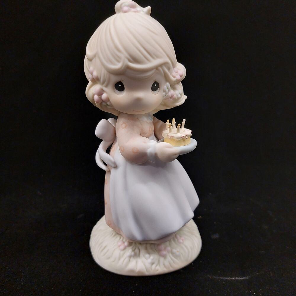 Precious Moments Figurine 1996 Heart Mark May Your Birthday Blessing AS IS